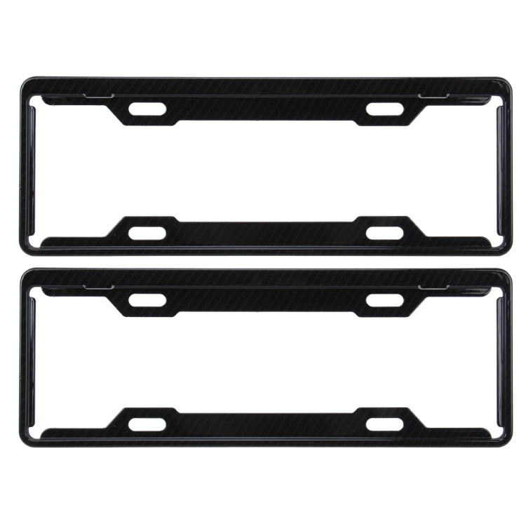2 PCS Carbon Lead License Plate Frame Simple and Beautiful Car License Plate Frame Holder Universal License Plate Holder, Carbon Lead License Plate Frame