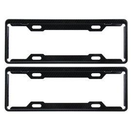 2 PCS Carbon Lead License Plate Frame Simple and Beautiful Car License Plate Frame Holder Universal License Plate Holder, Carbon Lead License Plate Frame