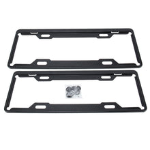 Load image into Gallery viewer, 2 PCS Carbon Lead License Plate Frame Simple and Beautiful Car License Plate Frame Holder Universal License Plate Holder, Carbon Lead License Plate Frame