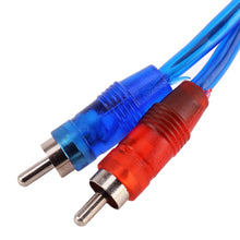 Load image into Gallery viewer, Car AV Audio Video 1 Female to 2 Male Aluminum Extension Cable Wiring Harness, Cable Length: 26cm, 1 Female to 2 Male