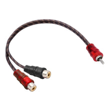 Load image into Gallery viewer, Car AV Audio Video 2 Female to 1 Male Copper Extension Cable Wiring Harness, Cable Length: 26cm, 2 Female to 1 Male (Copper)