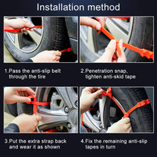 Load image into Gallery viewer, 10 PCS Car Tire Emergency Single Grid Anti-skid Chains Tyre Anti-slip Chains, Single Grid