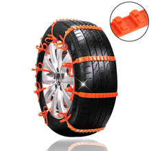 Load image into Gallery viewer, Car Tire Emergency Double Grid Anti-skid Chains Tyre Anti-slip Chains, Double Grid