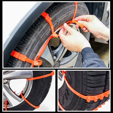 Load image into Gallery viewer, Car Tire Emergency Double Grid Anti-skid Chains Tyre Anti-slip Chains, Double Grid