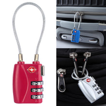 Load image into Gallery viewer, JASIT TSA719 Zinc Alloy 3-Digit Password TSA Lock Travel Luggage Padlock