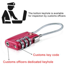 Load image into Gallery viewer, JASIT TSA719 Zinc Alloy 3-Digit Password TSA Lock Travel Luggage Padlock