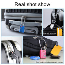 Load image into Gallery viewer, JASIT TSA719 Zinc Alloy 3-Digit Password TSA Lock Travel Luggage Padlock