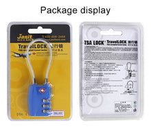 Load image into Gallery viewer, JASIT TSA719 Zinc Alloy 3-Digit Password TSA Lock Travel Luggage Padlock