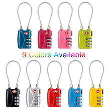 Load image into Gallery viewer, JASIT TSA719 Zinc Alloy 3-Digit Password TSA Lock Travel Luggage Padlock