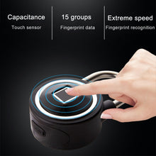 Load image into Gallery viewer, Waterproof Intelligent Bluetooth Fingerprint Padlock Remote Unlocking for iOS / Android, Fingerprint and Remote Padlock(Black), Fingerprint and Remote Padlock(Blue), Fingerprint and Remote Padlock(Silver)