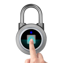 Load image into Gallery viewer, Waterproof Intelligent Bluetooth Fingerprint Padlock Remote Unlocking for iOS / Android, Fingerprint and Remote Padlock(Black), Fingerprint and Remote Padlock(Blue), Fingerprint and Remote Padlock(Silver)