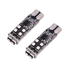 Load image into Gallery viewer, 2 PCS W5W 194 T10 Multi Colors 10 SMD 3535 LED Car Clearance Light Marker Light with Remote Control, DC 12V, 2 PCS SMD 3535
