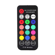 Load image into Gallery viewer, 2 PCS W5W 194 T10 Multi Colors 10 SMD 3535 LED Car Clearance Light Marker Light with Remote Control, DC 12V, 2 PCS SMD 3535