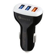 Load image into Gallery viewer, LZ-429 QC3.0 2.4A Three USB Ports Smart Quick Car Charger, LZ-429 Black, LZ-429 White