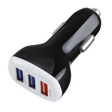 Load image into Gallery viewer, LZ-429 QC3.0 2.4A Three USB Ports Smart Quick Car Charger, LZ-429 Black, LZ-429 White