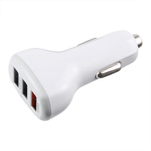 Load image into Gallery viewer, LZ-429 QC3.0 2.4A Three USB Ports Smart Quick Car Charger, LZ-429 White, LZ-429 Black