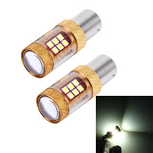 Load image into Gallery viewer, 2 PCS 1156/BA15S 15W 1300LM 6500K 28 SMD-3030 LED Car Brake Lights Turn Light, DC 12V, 1156