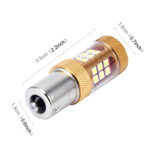 Load image into Gallery viewer, 2 PCS 1156/BA15S 15W 1300LM 6500K 28 SMD-3030 LED Car Brake Lights Turn Light, DC 12V, 1156