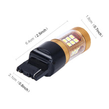 Load image into Gallery viewer, 2 PCS 7440 15W 1300LM 6500K 28 SMD-3030 LED Car Brake Lights Turn Light, DC 12V, 7440
