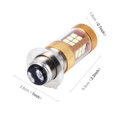 Load image into Gallery viewer, H6M/P15D 15W 1300 LM 6500K Motorcycle Headlight with 28 SMD-3030-LED Lamps, DC 12V, 15W 1300LM