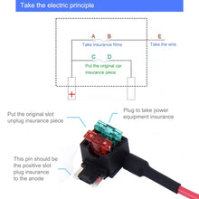 Load image into Gallery viewer, Car 12V Add-A-Circuit TAP Adapter ATM APM Blade Auto Fuse Holder(MINI Size), Mini