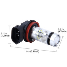Load image into Gallery viewer, 2 PCS H8/H11 10W 500LM 6000K 20SMD-2835 LEDs Car Fog Lights, DC 12V, H8/H11 10W