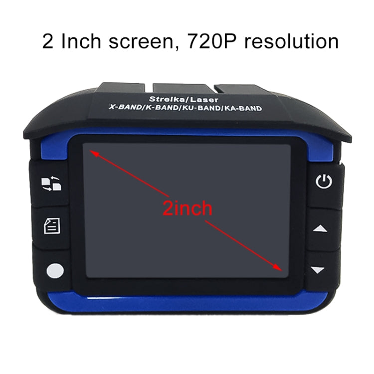 HD 720P 2.4 inch Video Camera Recorder DVR + Radar Detector, SQ Program, Support G-sensor / Night Vision, 2.4 inch