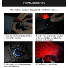 Load image into Gallery viewer, 5V Roof Ceiling Decoration Red Light Star Night Lights Starry Sky Atmosphere Lamp Projector with Remote Control, Starry Sky/Remote Control