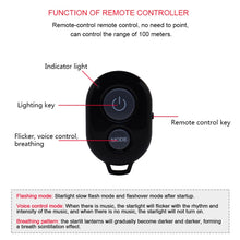 Load image into Gallery viewer, 5V Roof Ceiling Decoration Red Light Star Night Lights Starry Sky Atmosphere Lamp Projector with Remote Control, Starry Sky/Remote Control