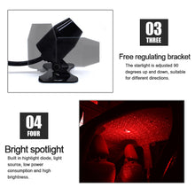 Load image into Gallery viewer, 5V Roof Ceiling Decoration Red Light Star Night Lights Starry Sky Atmosphere Lamp Projector with Remote Control, Starry Sky/Remote Control