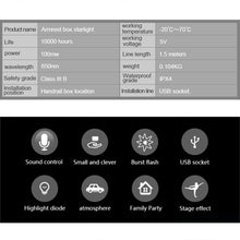 Load image into Gallery viewer, 5V Roof Ceiling Decoration Red Light Star Night Lights Starry Sky Atmosphere Lamp Projector with Remote Control, Starry Sky/Remote Control