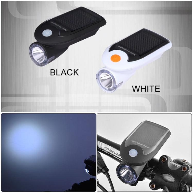 3W 240LM USB Solar Energy Motorcycle / Bicycle Front Light, Front Light Black, Front Light White