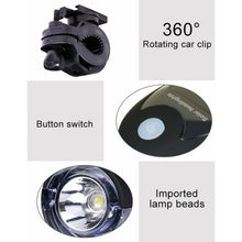 Load image into Gallery viewer, 3W 240LM USB Solar Energy Motorcycle / Bicycle Front Light, Front Light Black, Front Light White