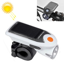 Load image into Gallery viewer, 3W 240LM USB Solar Energy Motorcycle / Bicycle Front Light, Front Light Black, Front Light White