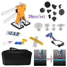 Load image into Gallery viewer, 29 in 1 Auto Car Dent Lifter-Glue Puller Aluminium Alloy Tab Bodywork Repair Tools Kit, with 20W Glue Gun, US Plug or EU Plug, 29 in 1