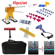 Load image into Gallery viewer, 45 in 1 Auto Car Metal PDR Dent Lifter-Glue Puller Tab Hail Removal Paintless Car Dent Repair Tools Kit, with 20W Glue Gun, US Plug or EU Plug, 45 in 1