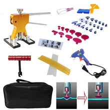Load image into Gallery viewer, 45 in 1 Auto Car Metal PDR Dent Lifter-Glue Puller Tab Hail Removal Paintless Car Dent Repair Tools Kit, with 20W Glue Gun, US Plug or EU Plug, 45 in 1