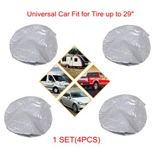 Load image into Gallery viewer, 4 PCS Car Auto Wheel Tire Covers, Suitable for The Tire up to 29 inch, 29 inch