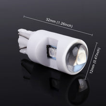Load image into Gallery viewer, 2 PCS T10 / W5W / 194 DC 12V 1.2W 6LEDs SMD-3030 Car Reading Lamp Clearance Light, with Projector Lens Light