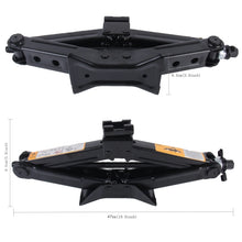 Load image into Gallery viewer, Upright ST-112C Heavy Duty Stabilizer Scissor Jack with Handle Lift Levelers 4000 Pound (2 Ton) Capacity Each - 9.8 to 44.2 CM Range, 2T Jack with Handle