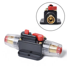 Load image into Gallery viewer, DC 12-24V Car Circuit Breaker Stereo Audio Fuse Holder Insurance 100A Fuse, 100A