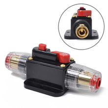 Load image into Gallery viewer, DC 12-24V Car Circuit Breaker Stereo Audio Fuse Holder Insurance 80A Fuse, 80A