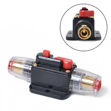 Load image into Gallery viewer, DC 12-24V Car Circuit Breaker Stereo Audio Fuse Holder Insurance 50A Fuse, 50A