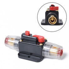 Load image into Gallery viewer, DC 12-24V Car Circuit Breaker Stereo Audio Fuse Holder Insurance 60A Fuse, 60A