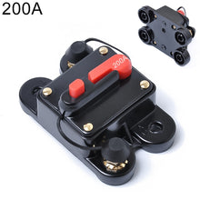 Load image into Gallery viewer, 200A DC 12-24V Car Audio Stereo Circuit Breaker Automatic Reset Fuse Holder, 200A