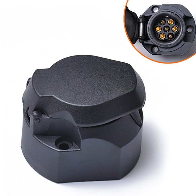 12V 7Pin Car Plug Socket Wiring Connector Adapter Car Plug Socket for Trailer /  Truck / Bus, EU Plug, A0143
