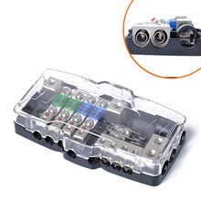 Load image into Gallery viewer, Car Audio Stereo Distribution Block Ground Mini ANL Fuse Block 4 Way Fuse Block 30A 60A 80Amp with LED, 4 Way Fuse Block