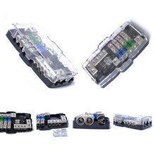Load image into Gallery viewer, Car Audio Stereo Distribution Block Ground Mini ANL Fuse Block 4 Way Fuse Block 30A 60A 80Amp with LED, 4 Way Fuse Block