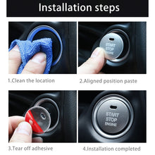 Load image into Gallery viewer, Car Engine Start Key Push Button Cover Trim Sticker Decoration for Mazda, For Mazda