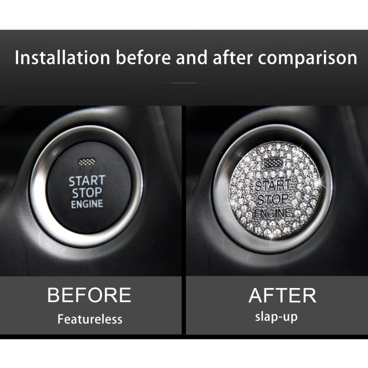 Car Engine Start Key Push Button Cover Trim Sticker Decoration for Mazda, For Mazda